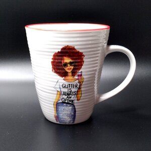 RONGRONG DEVOE Glitter Is Always An Option Curly Girl Mug